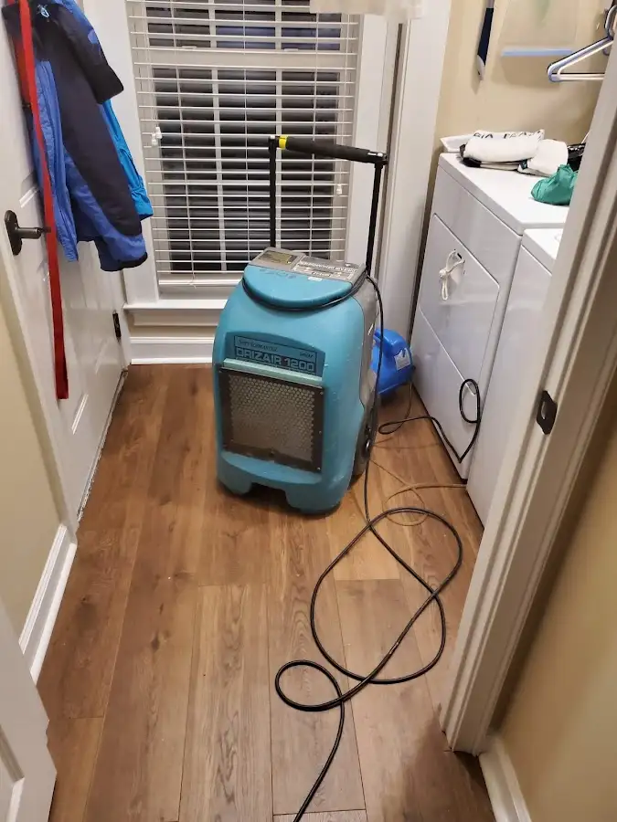 Commercial dehumidifier deployed for Flood Damage Cleanup in Burley